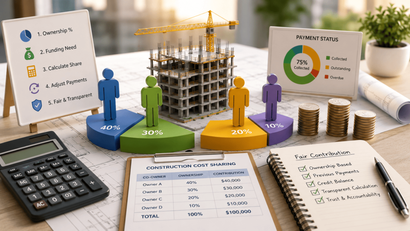 How Should Co-Owners Split Construction Costs Fairly?