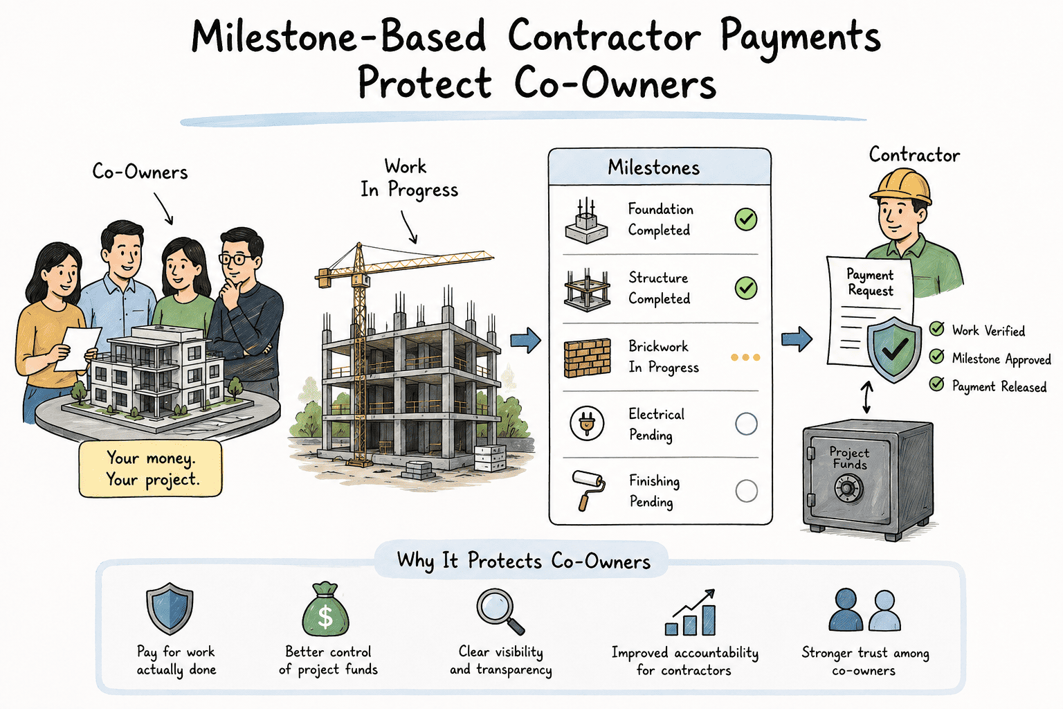 How Milestone-Based Contractor Payments Protect Co-Owners
